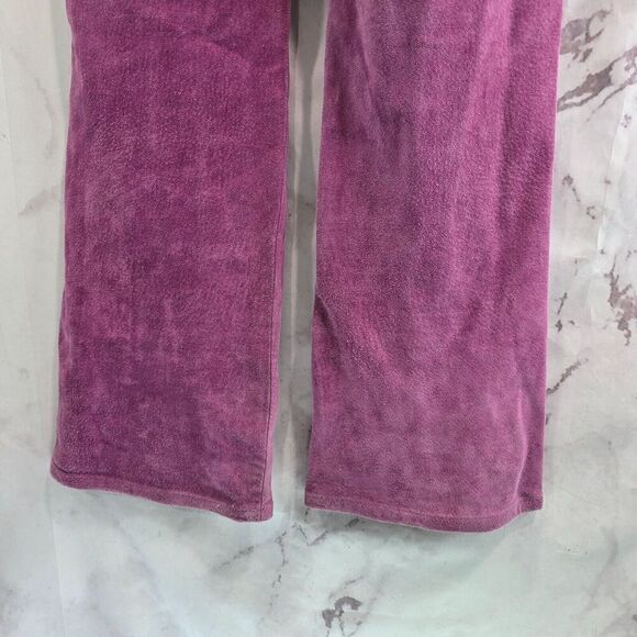 Vintage Leather Pants Womens 29 Pink Purple Y2K Flare Boot Suede High Rise - Picture 8 of 12